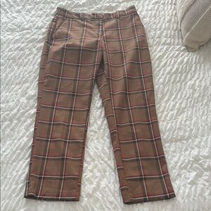 H&M Women's Tan Plaid Chinos